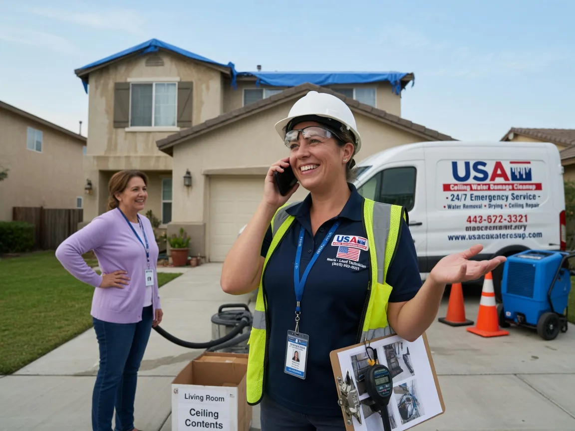 Ceiling Water Damage Restoration March Air Reserve Base, CA FAQs